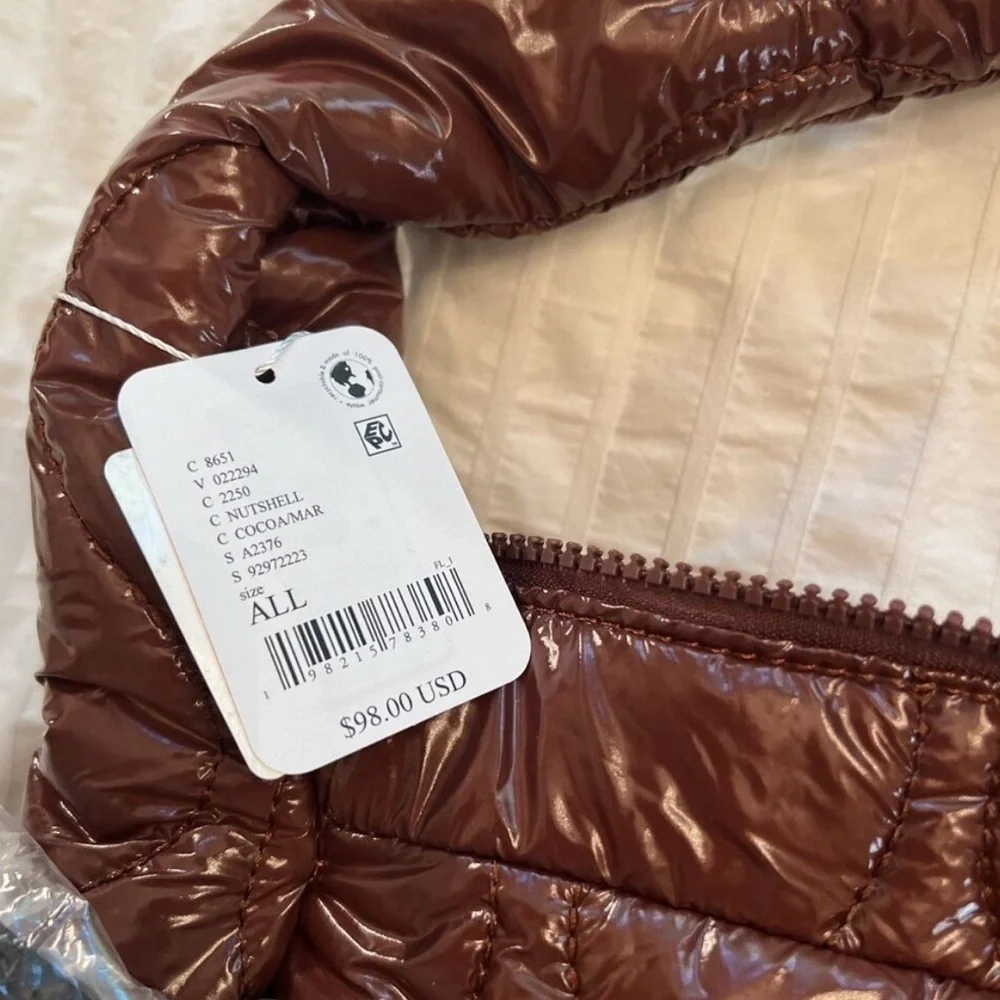 Free People Movement Stylish Brown Quilted Women's Bag